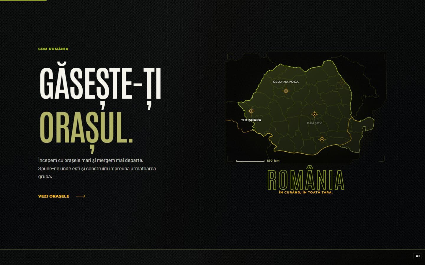 GDM România: il sito su laptop