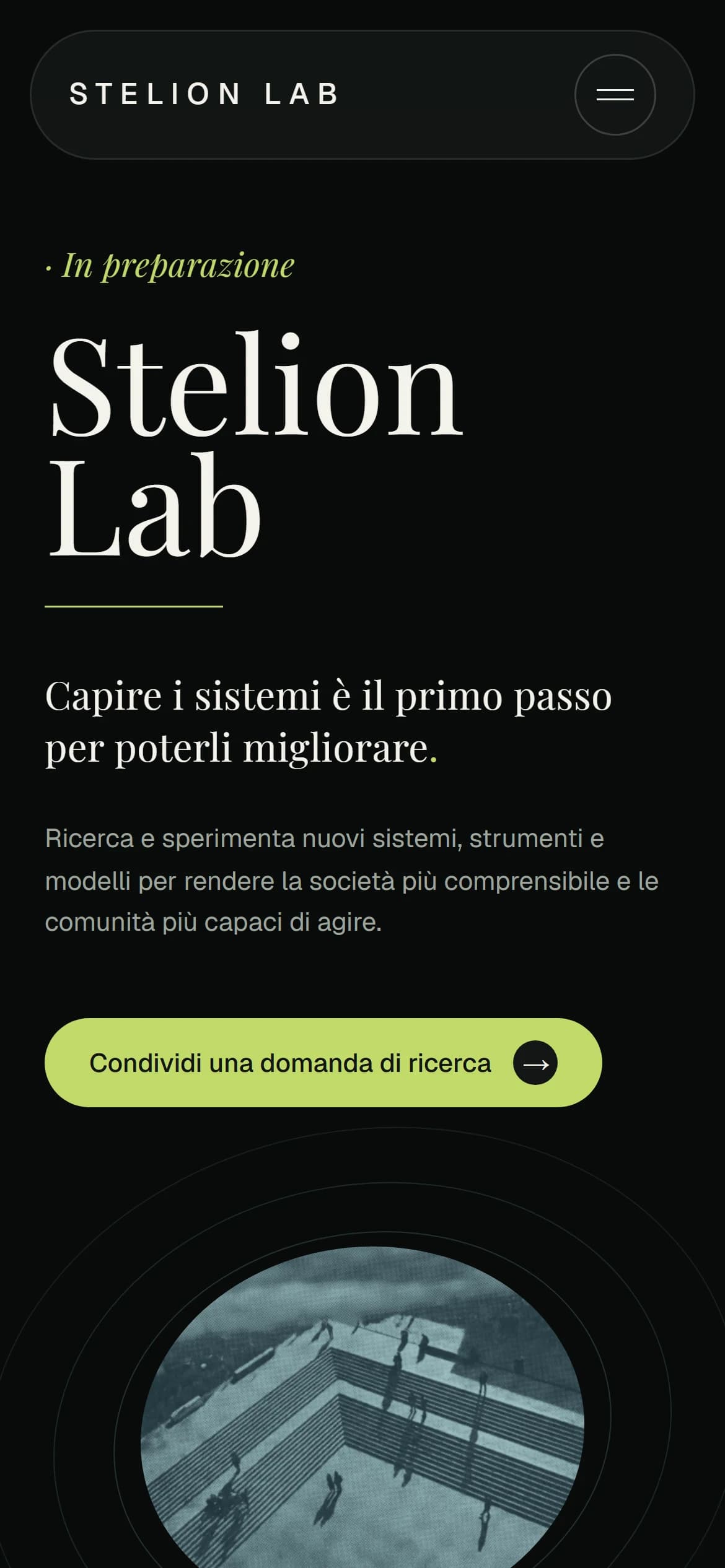 Stelion Lab: il sito su telefono